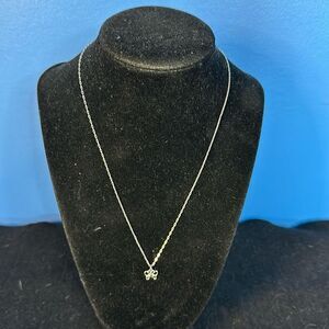 Avon Dainty Butterfly Necklace Faux Silver Pendant Jewelry Gift